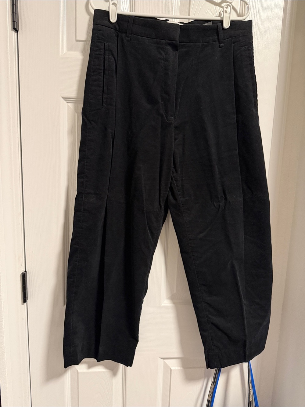 COS Cropped Micro Cord Pleated Pants